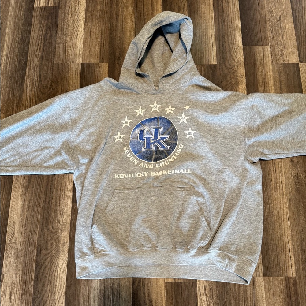 Gray Kentucky Basketball Hoodie